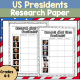 U.S President Research Organizer | Presidents Day