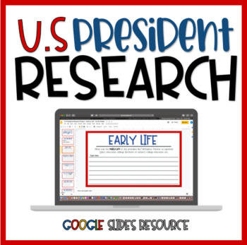 Preview of U.S President Research Project | Distance Learning