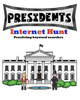 Preview of U.S. President Web Hunt - Printable and Editable