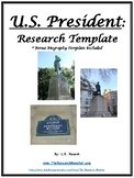 U.S. President and Biography Research Templates