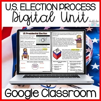 Preview of U.S. Presidential Election Process Digital Distance Learning GOOGLE Unit