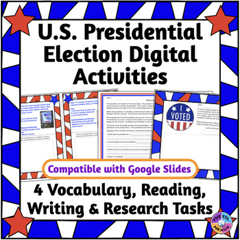 Preview of U.S. Presidential Elections - Vocabulary, Reading & Writing, Digital Version