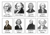U.S. Presidents 2 part Cards Matching Activity