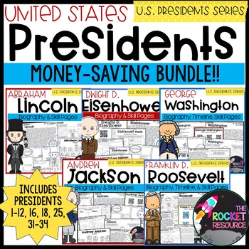 Preview of U.S. Presidents Biographies BUNDLE