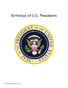 Preview of U.S. Presidents Birthday List
