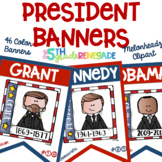 U.S. Presidents Color Banners *46 Presidents* Melonheadz Clipart