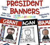 U.S. Presidents Color and Black & White *92 Banners*  Melo