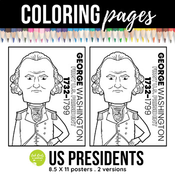 Preview of U.S. Presidents Coloring Pages | Coloring Book | History Coloring Pages