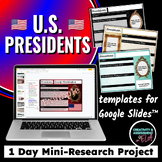 U.S. Presidents Day Activity | 1 Day Mini-Research Project