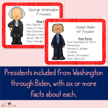 us presidents facts bulletin board by caits cool school tpt