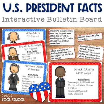 Preview of U.S. Presidents Facts Bulletin Board