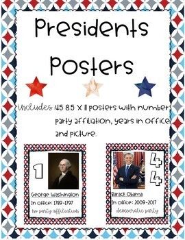 Preview of U.S. Presidents Posters