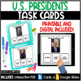 U.S. Presidents | Social Studies Task Cards | Boom Cards
