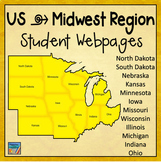 U.S. Midwest - 12 States Project with Student Padlet Webpa