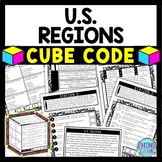 U.S. Regions Cube Stations - Reading Comprehension Activit