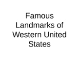 U.S. Regions: The West's Landmarks Presentation