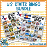 U.S. State Bingo Bundle - State Symbols, Flags, & Culture 