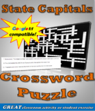 U.S. State Capitals Crossword Puzzle