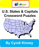 U.S. States & Capitals Crossword Puzzles