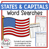 U.S. States & Capitals Word Searches