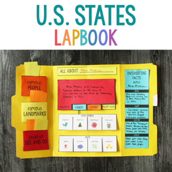 Preview of U.S. States State Report Lapbook
