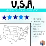 U.S. States and Capitals Quiz Pack