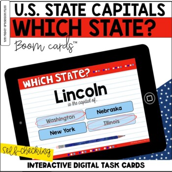 Preview of U.S. States and Capitals: Which State BOOM™ Cards