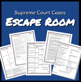 U.S. Supreme Court Cases Escape Room--Judicial Branch; Con