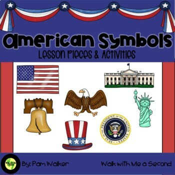 Preview of US Symbols and Landmarks Activities