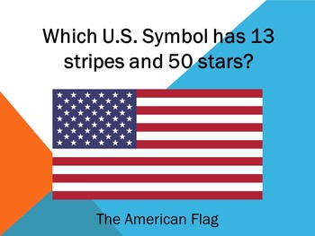 Preview of U.S Symbols Review Slideshow/PowerPoint