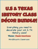 U.S & Texas History Class Décor Bundle! Classic Americana!