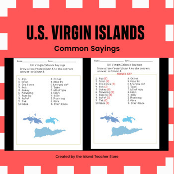 Preview of U.S. Virgin Islands Common Sayings