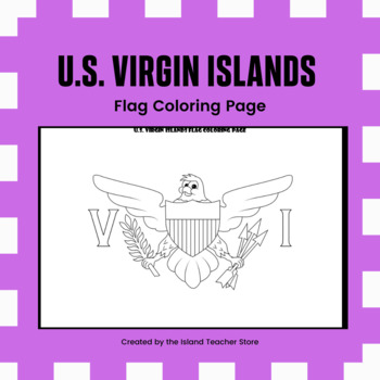 Preview of U.S. Virgin Islands Flag Coloring Page