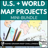 U.S. and World Map Projects Mini-Bundle | Geography Activities