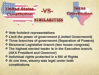 Theu s And Texas Constitutions