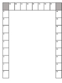 U-Shaped Seating Chart for 26 Chairs (9 x 8 x 9)