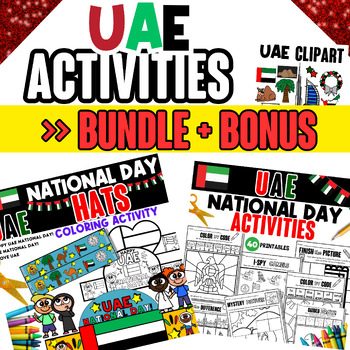 Preview of UAE National Day Activities, UAE Flag Day Activities, UAE Activities Bundle