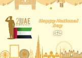UAE National Day Greeting Card 2023 - 52 Years