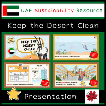 Preview of United Arab Emirates (UAE) Sustainability Presentation: Keep the Desert Clean