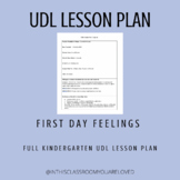 UDL Lesson Plan: First Day Feelings
