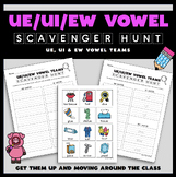 UE/UI/EW Vowel Teams Scavenger Hunt - Write the Room Activity