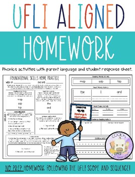 Preview of UFLI Aligned Homework Lessons 95-98 - Parent Language Embedded - Recording Sheet