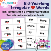 UFLI Aligned K-2 Irregular Heart Word Cards