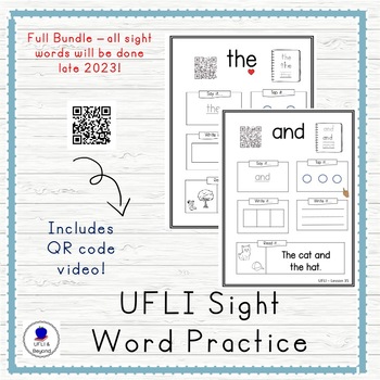 Preview of UFLI Aligned Sight/Irregular Word Practice -  ALL WORDS!