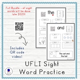 UFLI Aligned Sight/Irregular Word Practice -  ALL WORDS!
