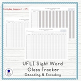 UFLI Aligned Sight Word/Irregular Word Assessment Tracker