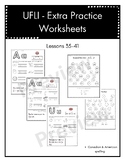 UFLI - Extra Practice Worksheets Lessons 35-41 (no prep)