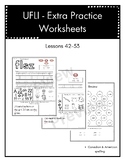 UFLI - Extra Practice Worksheets Lessons 42-53 (no prep)