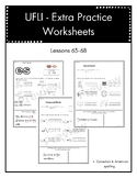 UFLI - Extra Practice Worksheets Lessons 63-68 (no prep)