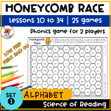 UFLI INSPIRED PHONICS | Honeycomb Race Game | Word Work Le